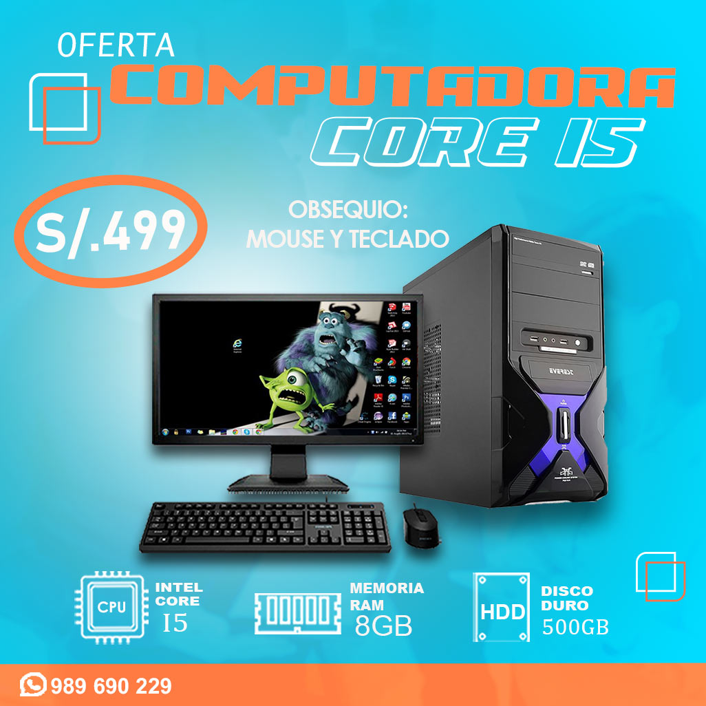 Computadora Core I5 en descuento